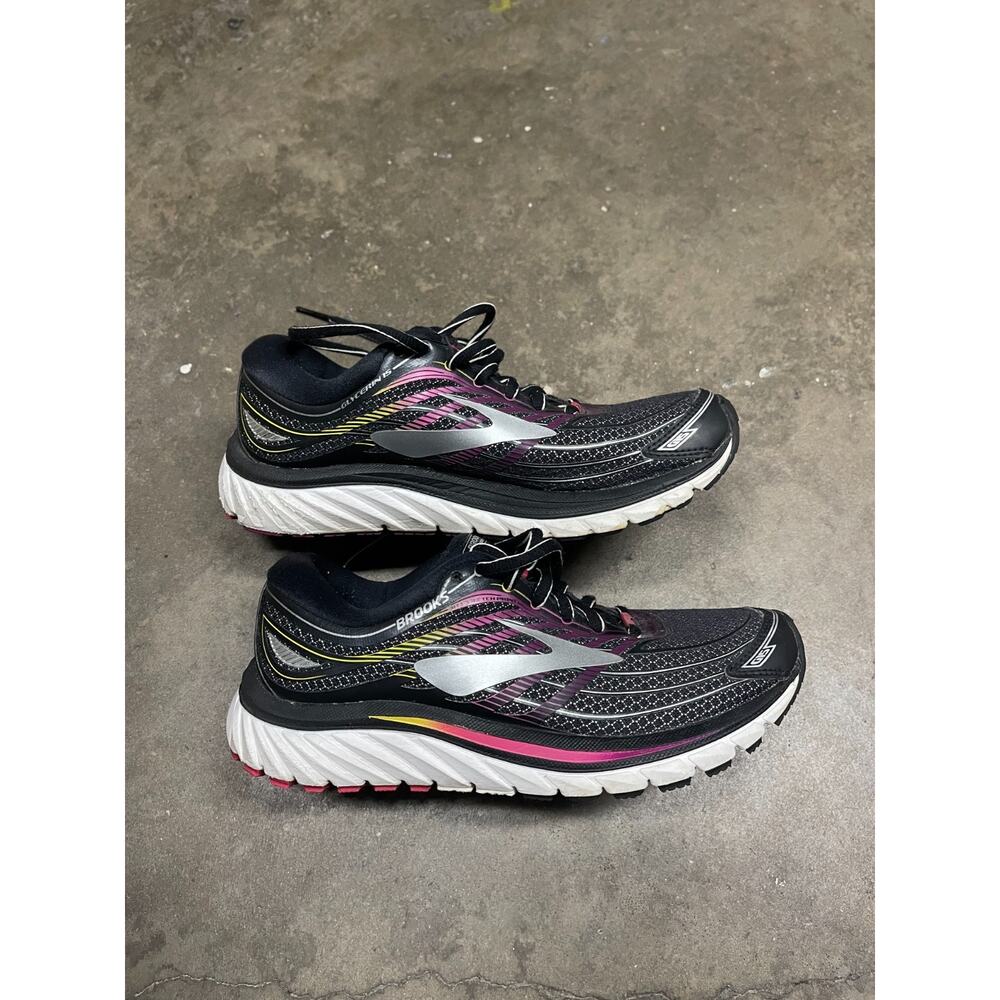 Brooks Glycerin 15 1202471B088 Womens Black Running Sneakers Shoes Size 6.5 B